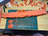 3d Printed 1/350 Wwii Italian Aircraft Carrier Aquila Eagle(full Hull/waterline)